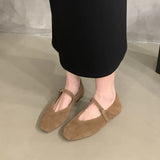 Xajzpa Brand New Women Flats Round Toe Shallow Slip On Ladies Casual Ballet Shoes Soft Leather Eelgant Dress Shoes Mujer Size