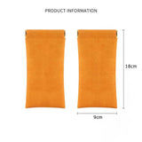 Xajzpa Glasses Bag Sunglasses MEN'S AND WOMEN'S Storage Set Elastic Plate Mouth Automatic Closing Glasses Storage Bag