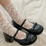 Xajzpa Spring Mary Jane Shoes Women's Elegant Low Heel Shoes Fashion Casual Buckle Single Shoes Ladies College Style Footwear