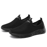 Xajzpa Men's Summer New Anti Slip and Wear-resistant Sports Shoes Breathable Mesh Shoes Fitness Running Anti Slip Thick Soled Shoes
