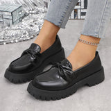 Xajzpa Cross Women's Shoes Round Toe Bow-Knot Patent Leather Ballet Flats Loafers With Fur Casual Female Sneakers Butterfly New Big Siz