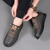 Xajzpa Truly new comfortable men's casual fashion breathable, adding high-quality sports shoes and men's brand office shoes