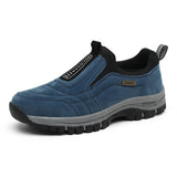Xajzpa Men's non-slip casual sports shoes wear-resistant hiking shoes Outdoor fashion comfortable flat walking shoes for men