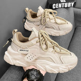 Xajzpa Men's Shoe Breathable Thick Soled Casual Sneakers Outdoor Running Four Seasons New Tennis Men Soft Soles Comfort Male Sneakers
