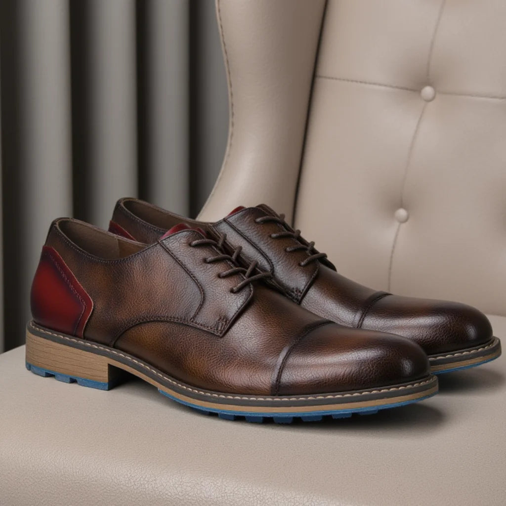 Xajzpa Retro Men Derby Shoes Men Casual shoes Fashion Men Leather Shoes