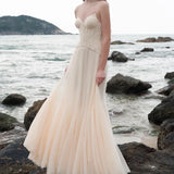 Xajzpa Fashion Lace Mesh Dress Women's Strapless Fishbone Waist Retraction A Line Dresses 2025 Summer New Tide