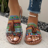 Xajzpa Women Casual Beach Holiday Luxury Sandals 2025 Summer New Fashion Outdoor Flat Sandals Open Toe Sandals Women Shoes for Women