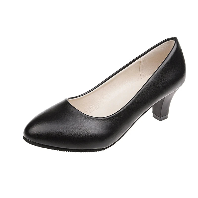 Xajzpa Women Pumps Nude Shallow Mouth Women Shoes New Fashion Office Work Wedding Party Shoes Ladies Low Heel Shoes Summer Heels Woeman