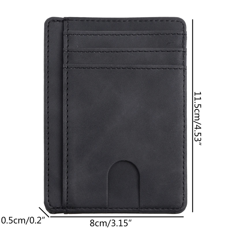 Xajzpa RFID Blocking Wallet Business Card Cover for Case Super Thin Men Leather Credit Card Holder