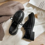 Xajzpa Summer Shoes Ladies Female Footwear Oxfords Women's Round Toe Shallow Mouth Loafers With Fur Clogs Platform Casual Sneaker Briti