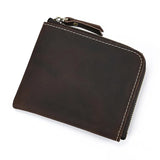 Xajzpa Leather Coin Purse Casual Genuine Leather Little Purse For Coins Card Purse Men Women Portable Small Wallet For Cards Key