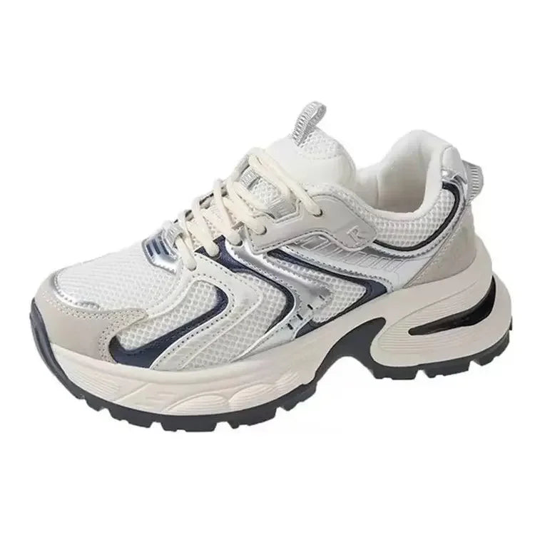 Xajzpa Women's Luxary Sneakers 2025 Mesh Breathable Shoes for Women Sports Running Casual Ladies Fitness Vulcanize Shoes Baskets