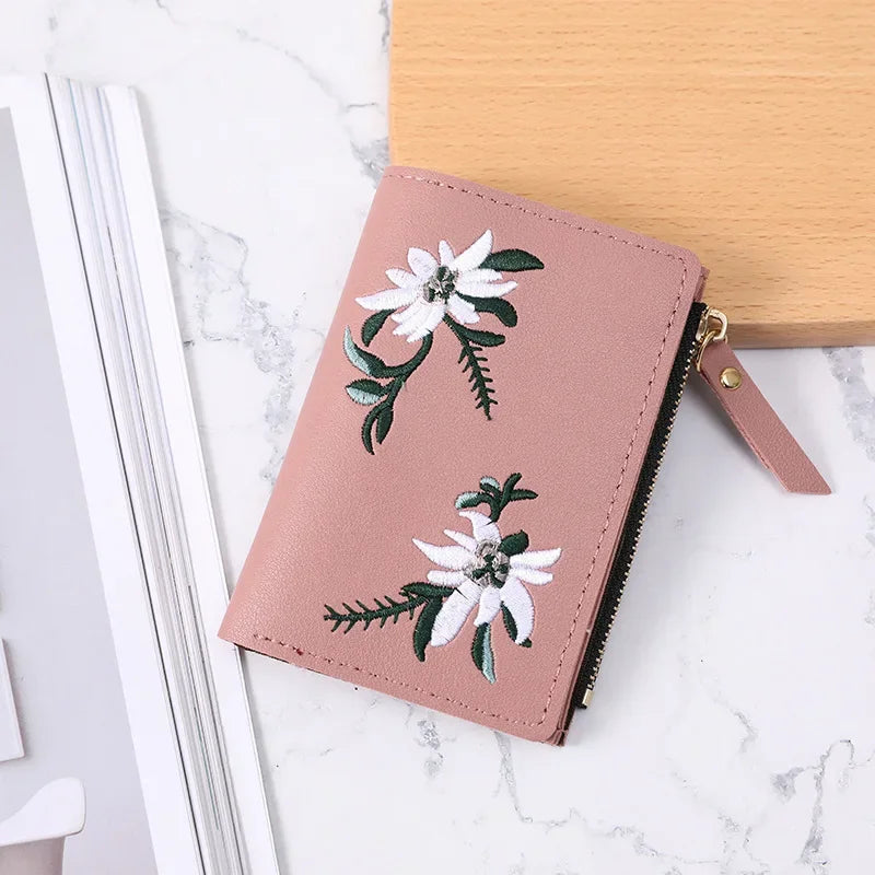 Xajzpa New Fashion Women Short Wallet Coin Purse Wallets For Women Card Holder Small Ladies Wallet Female Hasp Clutch Handbags bolsa