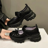 Xajzpa Women Casual Silver Platform Ballet Shoes Thick Sole Sneakers New Summer Fashion Single Shoes Woman Platform Mary Jane Pumps