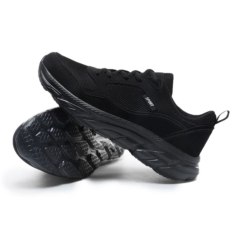 Xajzpa Tennis Shoes new Autumn and Summer New Mesh Plus Size Sports Shoes Men's Outdoor Black Casual Shoes Adult Casual Walking