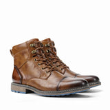 Xajzpa Size 8-13 Retro Men Boots 2025 Fashion Comfortable Spring Leather Boots