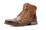 Xajzpa Size 8-13 Retro Men Boots 2025 Fashion Comfortable Spring Leather Boots