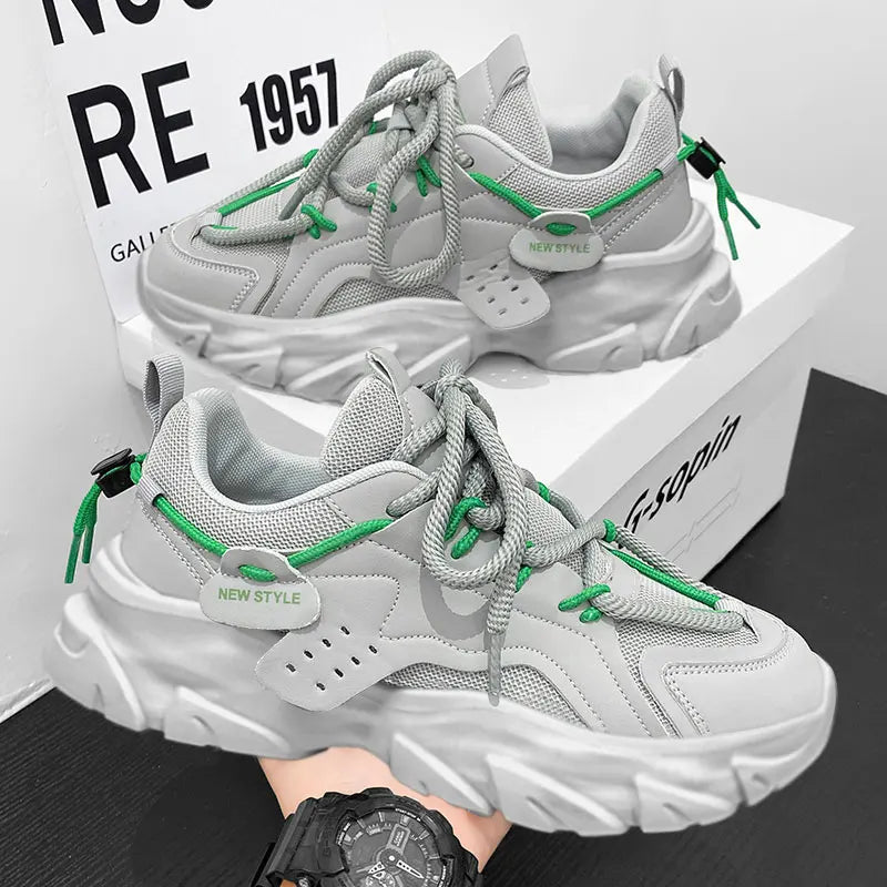 Xajzpa Men‘s Casual Sneakers new High Quality Comfortable Versatiled white shoes Outdoor Running Four Seasons Luxury Men platform shoes