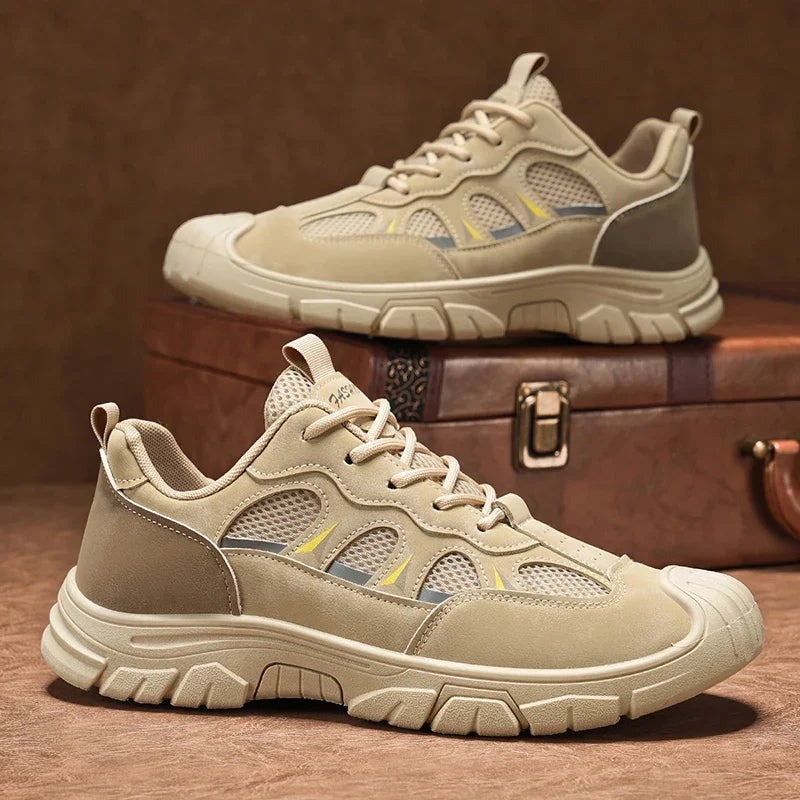 Xajzpa Men's Thick Soled Sports Shoes New Vulcanized Hiking Summer Breathable Leisure Hiking Shoes Hot Selling Mesh Hiking Shoes