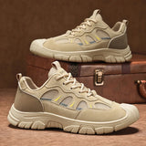 Xajzpa Men's Thick Soled Sports Shoes New Vulcanized Hiking Summer Breathable Leisure Hiking Shoes Hot Selling Mesh Hiking Shoes