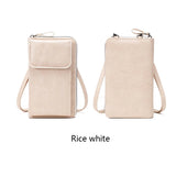 Xajzpa All-Match Zipper Shoulder Bag, Trendy Solid Color Phone Bag, Versatile Purse With Detachable Strap