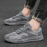 Xajzpa Men's Casual Autumn Vulcanized Shoes Outdoor Walking Sports Shoes Soft Sole Comfortable Breathable Mesh Trendy Running Shoes