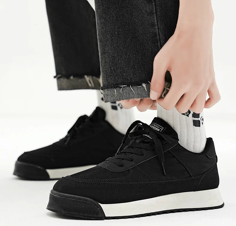 Xajzpa Spring new soft bottom anti slip fashionable versatile lightweight sports board shoes comfortable breathable casual men's shoes