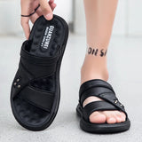 Xajzpa Slippers for Men Summer Comfortable Breathable Casual Soft Men's Sandals Fashionable and Versatile Beach Shoes Mens Slippers