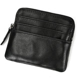 Xajzpa Leather Coin Purse Casual Genuine Leather Little Purse For Coins Card Purse Men Women Portable Small Wallet For Cards Key