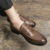 Xajzpa Black Men Loafers Soft Moccasins High Quality Spring Autumn Genuine Leather Shoes Men Business Office Dress Shoes Zapatos
