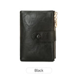 Xajzpa Minimalist Women's Wallet Short Three Layer Large Capacity Double Zipper Card Holder ID Card Credit Bank Card Holder Money Bag