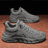 Xajzpa Men's Work Shoes 2025 New Sle Breathable Slip-On Anti-Slip Wear-Resistant Casual Sports Shoes Thick Bottom Labor Protection