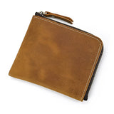 Xajzpa Leather Coin Purse Casual Genuine Leather Little Purse For Coins Card Purse Men Women Portable Small Wallet For Cards Key