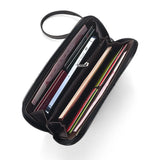 Xajzpa Men's Long Wallet Fashion Multiple Card Slots Card Holder Slim Brand Designer Men Business Wallet Zipper Phone Pouch Coin Purse