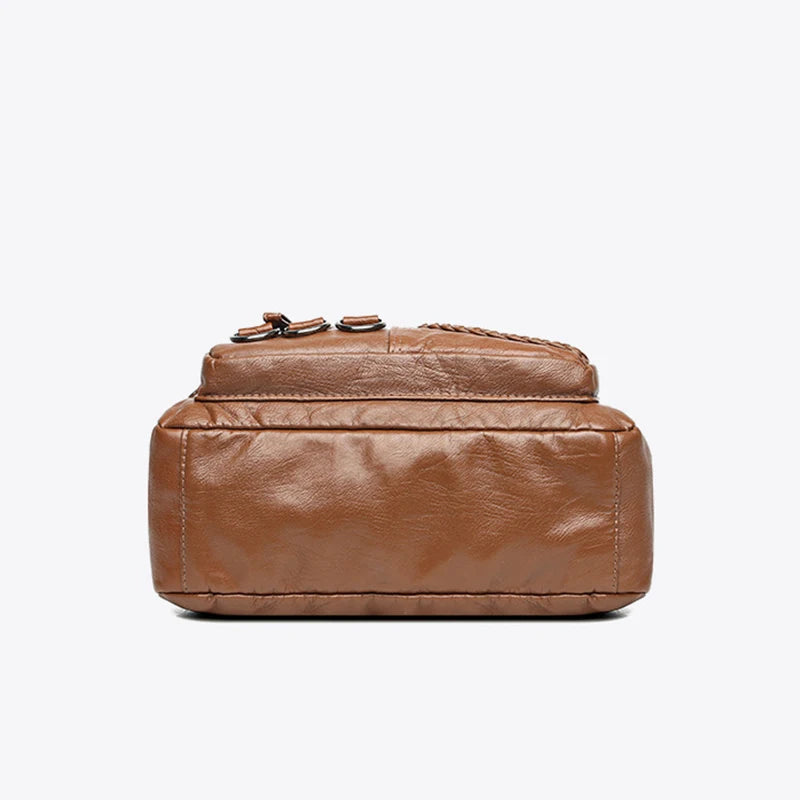 Xajzpa Vintage Pu Leather Luxury Purses and Handbags High Quality Women's Bag Design Multi-pocket Ladies Crossbody Shoulder Bags