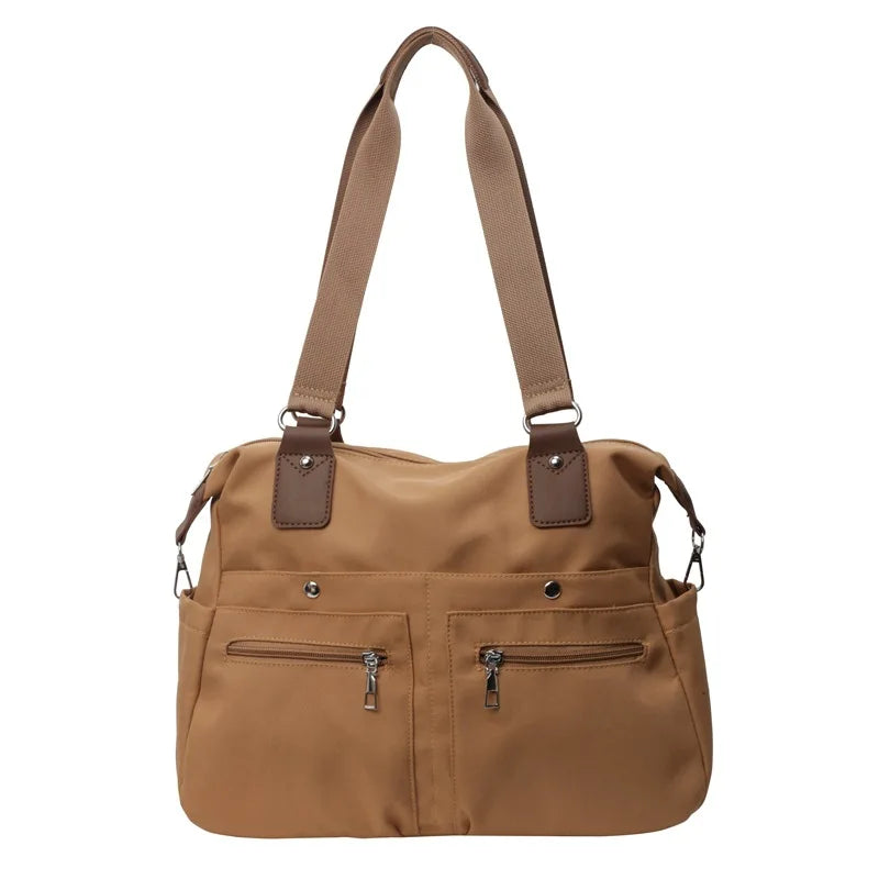 Xajzpa Multi functional Fashion Handbag Minimalist Texture Casual One Shoulder Travel Bag Sports Fitness Storage Crossbody Bag