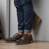 Xajzpa Retro Men Derby Shoes Men Casual shoes Fashion Men Leather Shoes