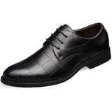 Xajzpa Classic Men's Leather Shoe Autumn Men Business Dress Shoe British Comfort Casual Social Shoe Male Allmatch Wedding Shoes