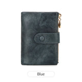 Xajzpa Minimalist Women's Wallet Short Three Layer Large Capacity Double Zipper Card Holder ID Card Credit Bank Card Holder Money Bag
