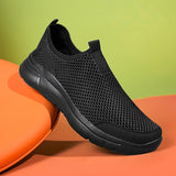 Xajzpa Men's Sneakers Breathable Casual Shoes Non Slip Comfortable Lightweight Summer Shoes for Male Soft Sole Fashion Mesh Sneakers