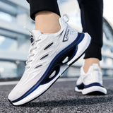 Xajzpa Men's Casual Flat Running Shoes Women's Plus Size Sports Shoes Couple Training Shoes Autumn New Styles Stunning Tennis Fitness