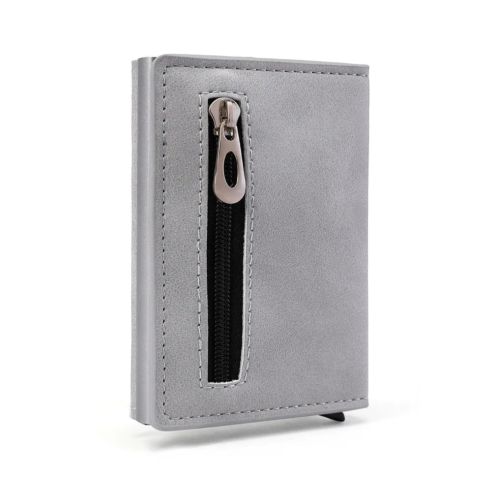 Xajzpa PU Leather Men Wallet Rfid Anti-magnetic Credit Cards Holder With Organizer Coin Pocket & Money Clips Purse