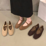Xajzpa Spring New Brand Women Flats Round Toe Shallow Slip On Ladies Casual Ballet Shoes Soft Leather Eelgant Dress Shoes