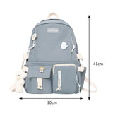 Xajzpa BACK TO SCHOOL Japanese Girls Aesthetic Backpack Cute School Bags For Student Teens Girls Pockets Kawaii Women Laptop Backpack Harajuku Mochila