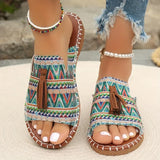 Xajzpa Women Casual Beach Holiday Luxury Sandals 2025 Summer New Fashion Outdoor Flat Sandals Open Toe Sandals Women Shoes for Women