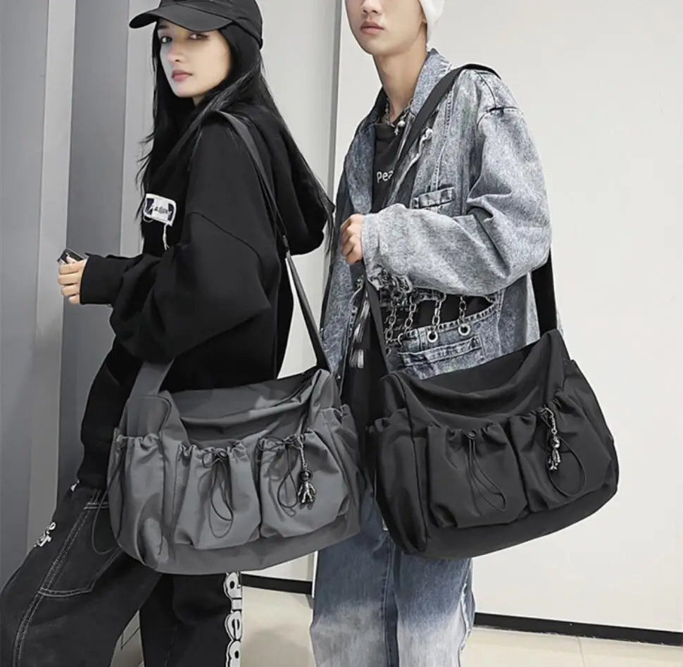 Xajzpa  Fashion Crossbody Solid Color Large Capacity Single Shoulder Messenger Bag Women Men Travel School Casual Sport Handbags 슬링ë°?sac