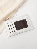 Xajzpa Minimalist Ultra-thin Coin Wallet Fashionable and Portable PU Leather Wallet Multifunctional Credit Card Clip Zipper Card Holder
