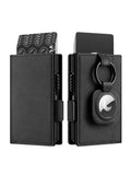 Xajzpa Wallet for Men Slim Aluminum Credit Card Holder RFID Blocking Minimalist Air Tag Wallet