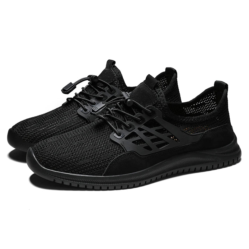 Xajzpa Men's Mesh Shoes Summer Mesh Shoes Casual Korean Version Sneakers Men's Summer New Fashion Lightweight Breathable Soft Sole