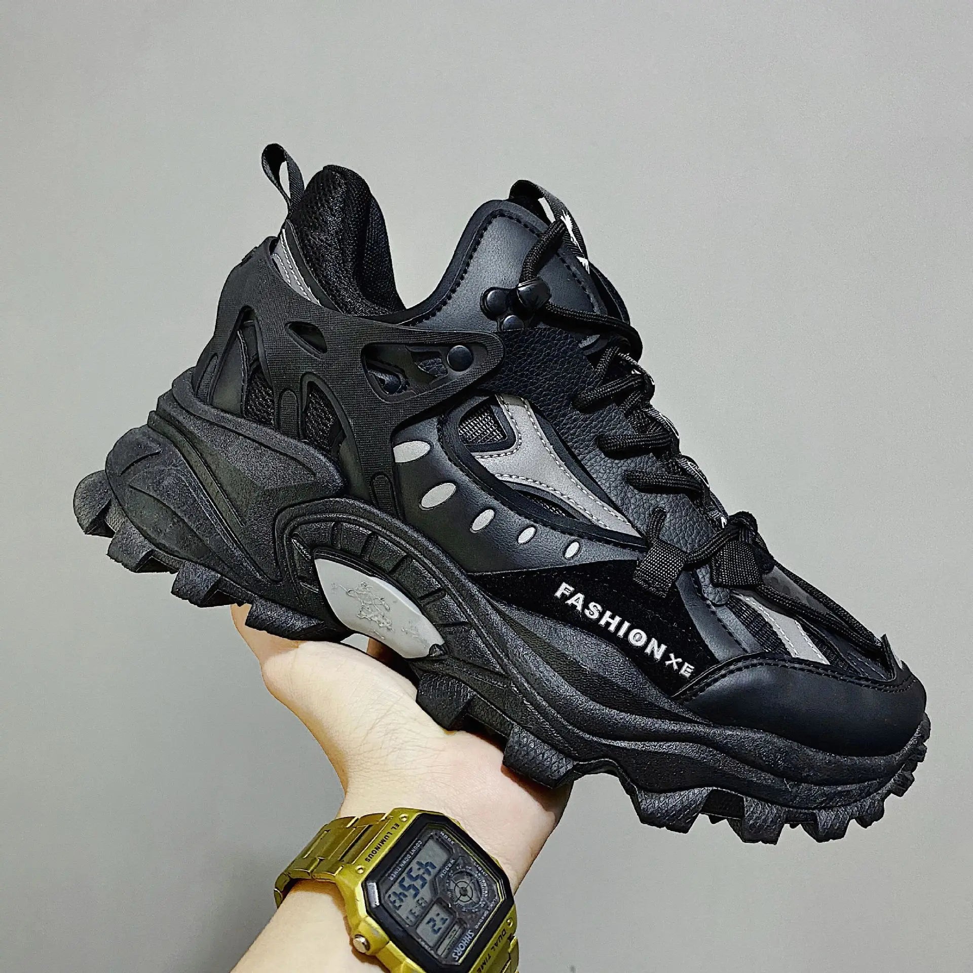 Xajzpa Men's Vulcanized Shoes Luxury Sneakers Harajuku Chunky Sneakers Autumn Running Footwear Male High Fashion Zapatos Hombre